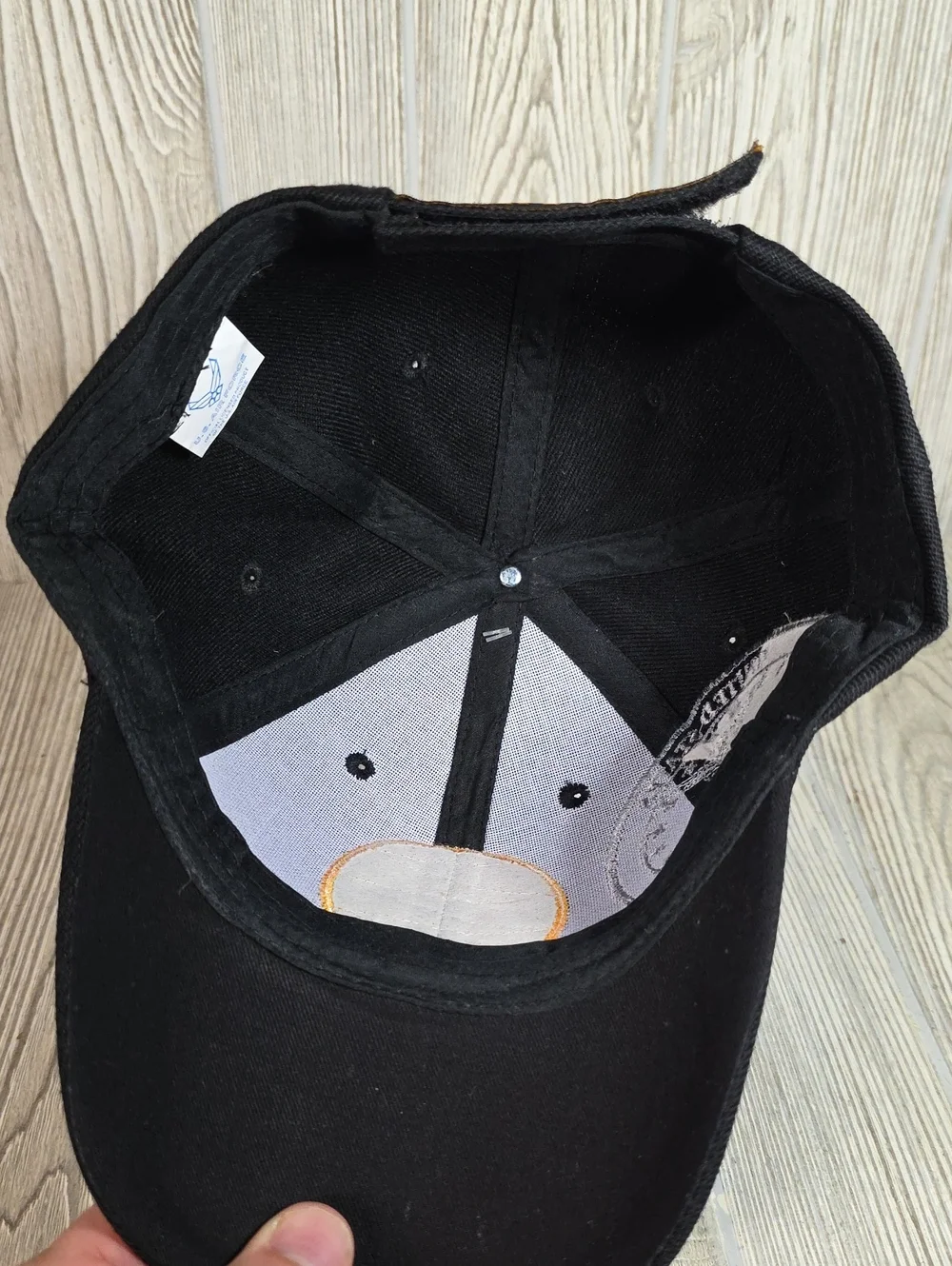 U.S. Air Force Black Big Logo Cap Embroidered Adjustable Hat NWT